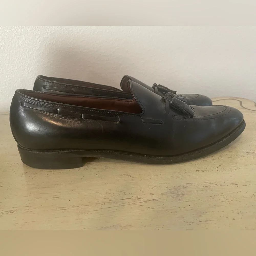 Allen Edmonds Made in USA Grayson Tasseled Leather Loafer in Black 13 B‎ $425